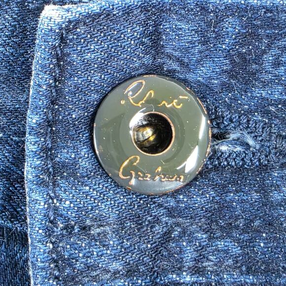 Robert Graham Men's Blue Denim Jeans Dark Indigo Stretch Geometric Size 42x36 - Picture 12 of 16